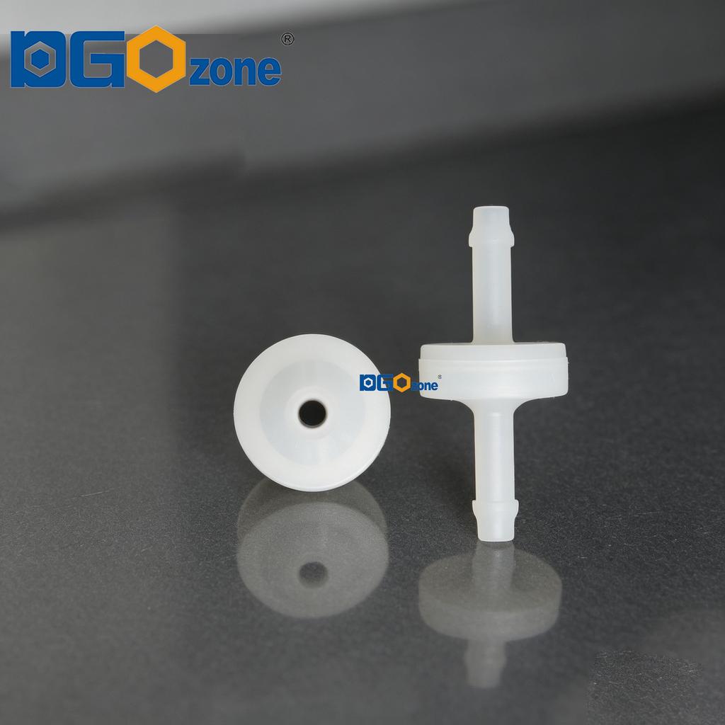 1/4" PVDF Check Valve FFKM Diaphragm One-way Connector for Ozone Machine air Pump Aquarium KH-CDP2 Gas Check Valve
