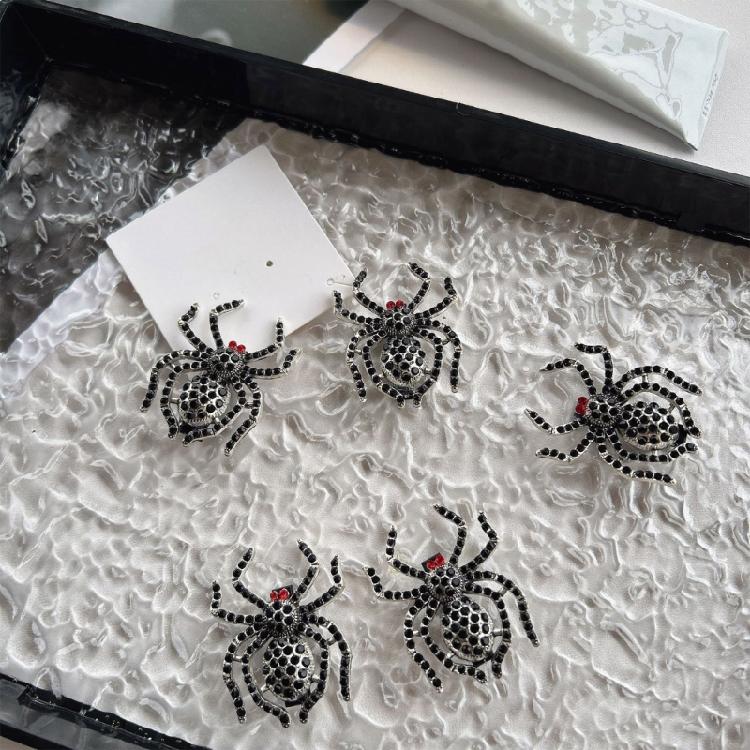 Spinnen Haarspange Strass Haarnadel Punk Halloween Duttbüschel Haarspange