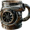 Creative Engine Turbo Design Mug Resin Stainless Steel Tumbler Unique Office Coffee Cup Personalized Home Drinkware Gift for Car