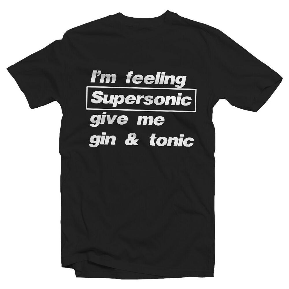 

Im Feeling Supersonic Футболка с джином и тоником Oasis S