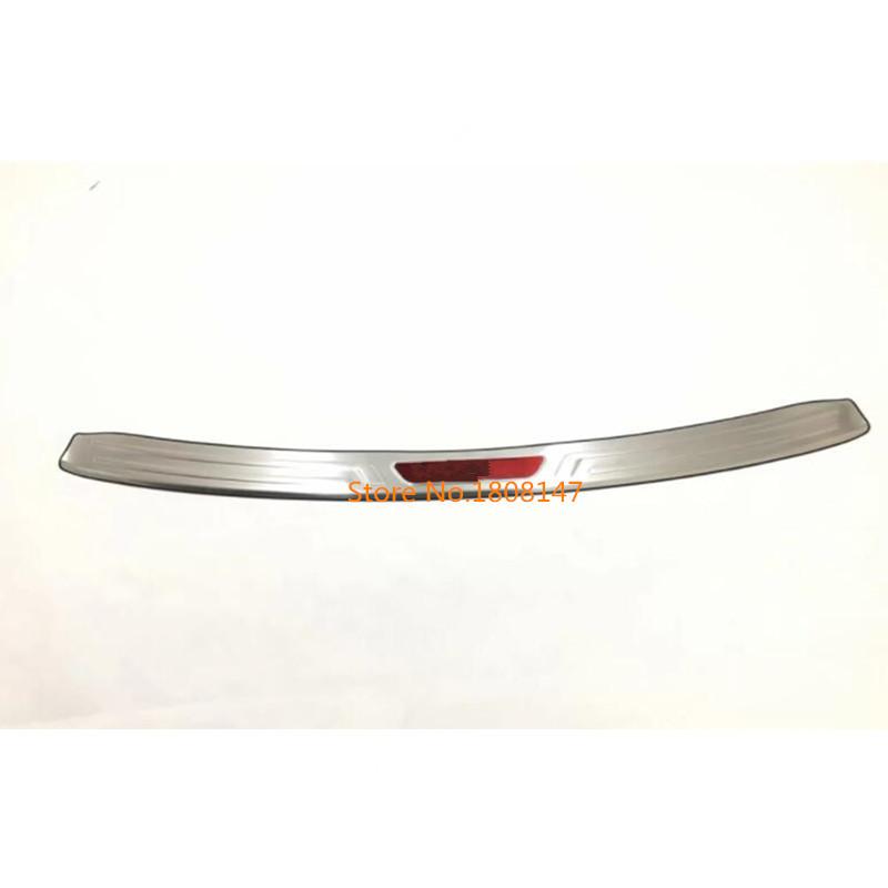 Stainless Steel Back Rear Pedal Door Scuff Plate Outside Threshold Trunk For Jaguar E-Pace Epace 2017 2018