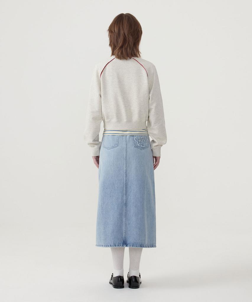 COVERNAT WOMAN Denim Long Skirt Light Blue