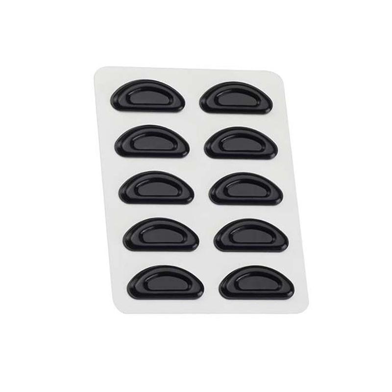 5pairs Eyeglasses Anti Slip Nose Pads Soft Silicone Adhesive Glasses Nose Pads For Plastic Frame Glasses Sunglasses(Black/White)