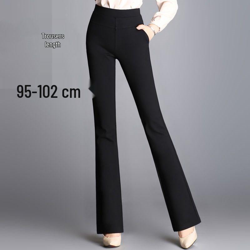 

Tall Women s High Waist Stretchy Micro Flare Pants - Slimming Straight Leg, Loose Fit for Spring, Summer, Autumn. XL [116-128 lbs]