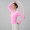 Autumn/Winter Versatile Round Neck Base Layer Sport Top - High Elasticity, Breathable Yoga Fitness Long Sleeve