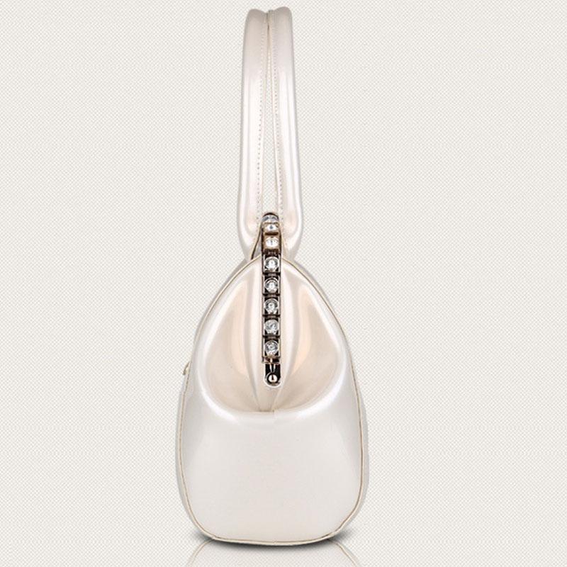 IELGY Weicher Griff, trägerlos, vertikal, quadratisch, PU, ​​einfarbig, modisch, tragbar, im europäischen und amerikanischen Stil