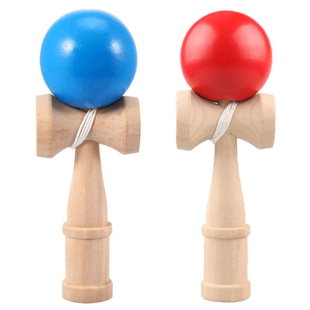 Hifinger Kendama Set of 2 and Kendama for Kendama and Competitions (Red Blue) Classes, Practice,