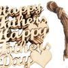 Father's Day Crafts Wooden Embellishments Dad Gift Adornment