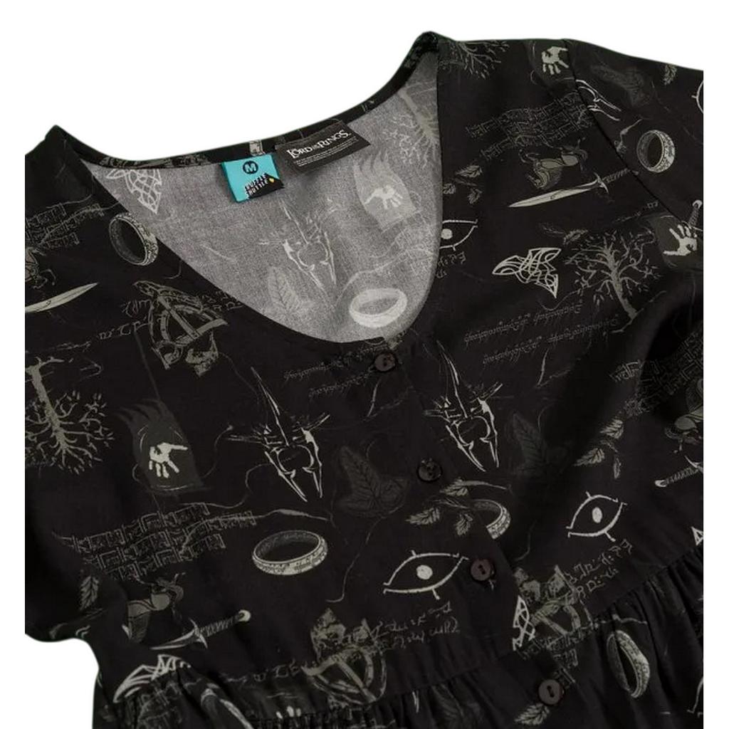 The Lord Of The Rings Womens/Ladies Icons V Neck Midi Dress