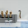 Resin Thinker Statues Abstract Art Sculptures Vintage Tribal Lady Figurine Tabletop Ornament