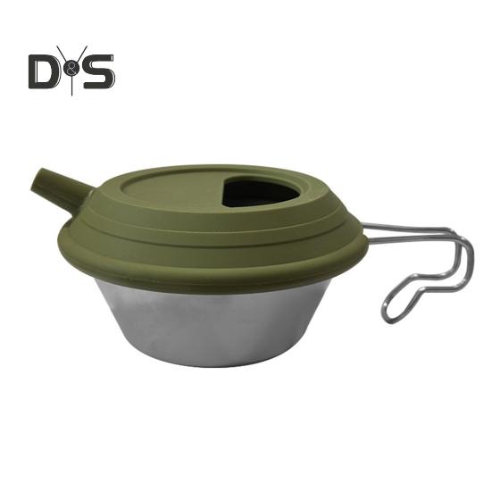 Silicone Camping Sierra Cup Lid High Low Temperature Resistant Portable Universal Outdoor Salad Bowl Tea Coffee Hand Pot Cover