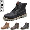 Bottes de travail d'extérieur premium pour hommes en cuir PU imperméable pour le confort hivernal