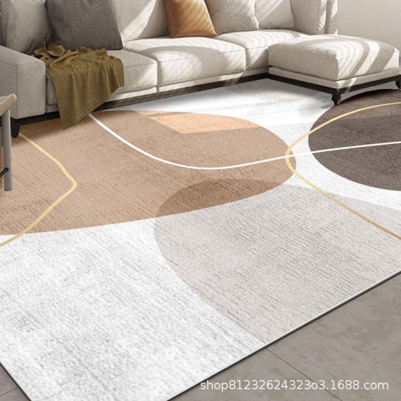 Modern Nordic Luxury Printed Floor Mat for Bedroom & Living Room