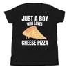Nur ein Junge, der Käsepizza liebt, Italienischer Essensliebhaber, Jugend T-Shirt