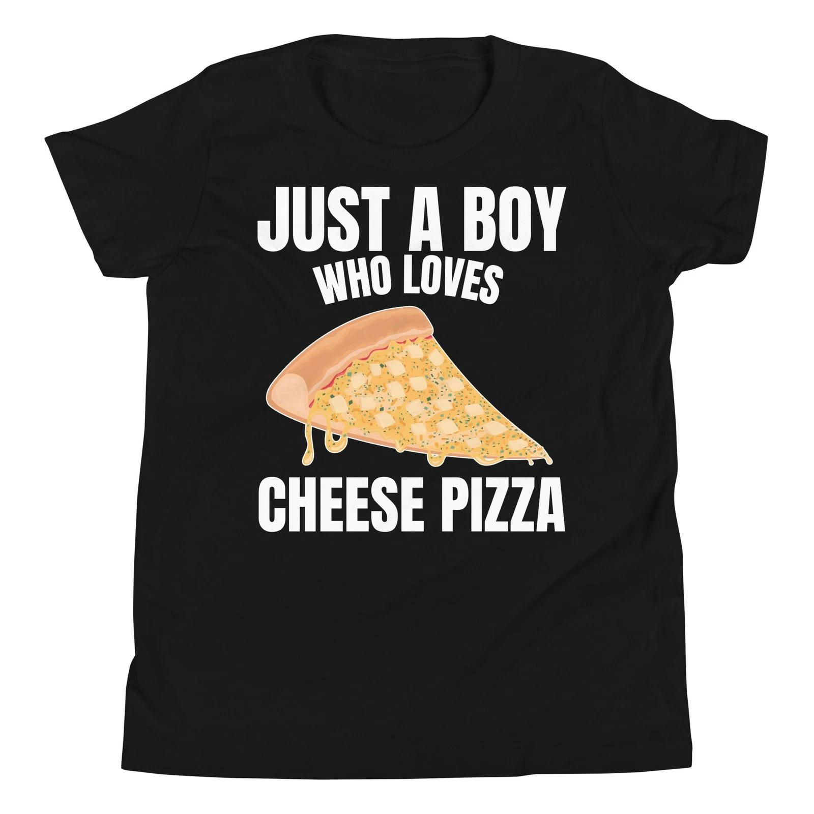 Just a Boy who Loves Cheese Pizza Italian Food Lover Youth T-Shirt 160