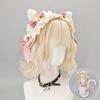 Fluffy Cat Ear Headband Cosplay Anime Convention Y2K Kawaii Lolita Hair Accessory Plush Hairband
