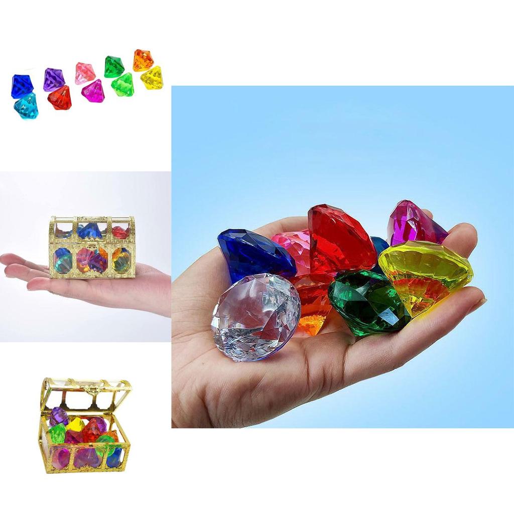 Diy Diamond Gemstone Toy For Girls Plastic Material 10pcs Set Develops Various Abilities