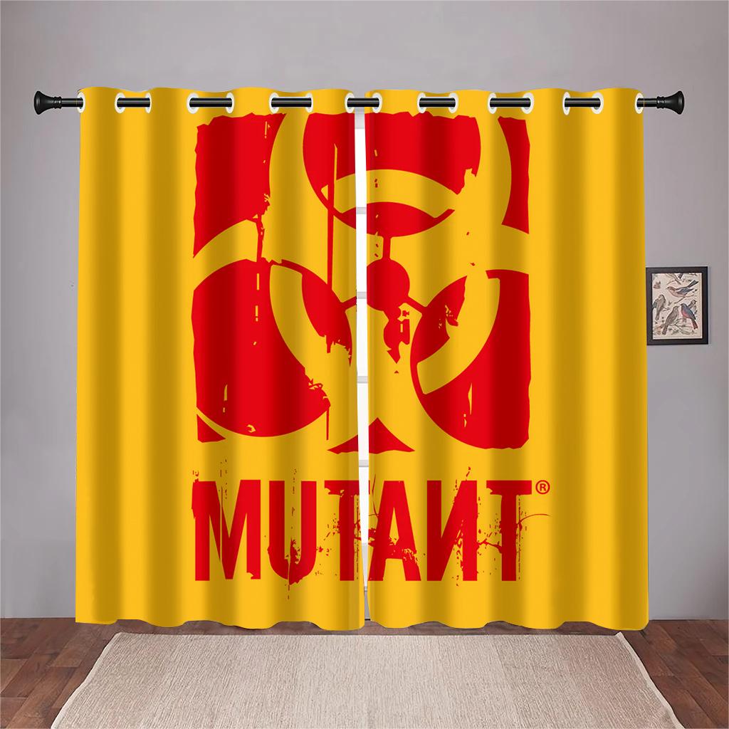 3D Cartoon Games Match League Logo Pattern Curtains 2 Panels Game Lovers Home Living Room Bedroom Balcony Decor