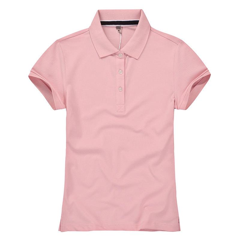 Korean Style Women's Slim Fit Short Sleeve Polo Shirt