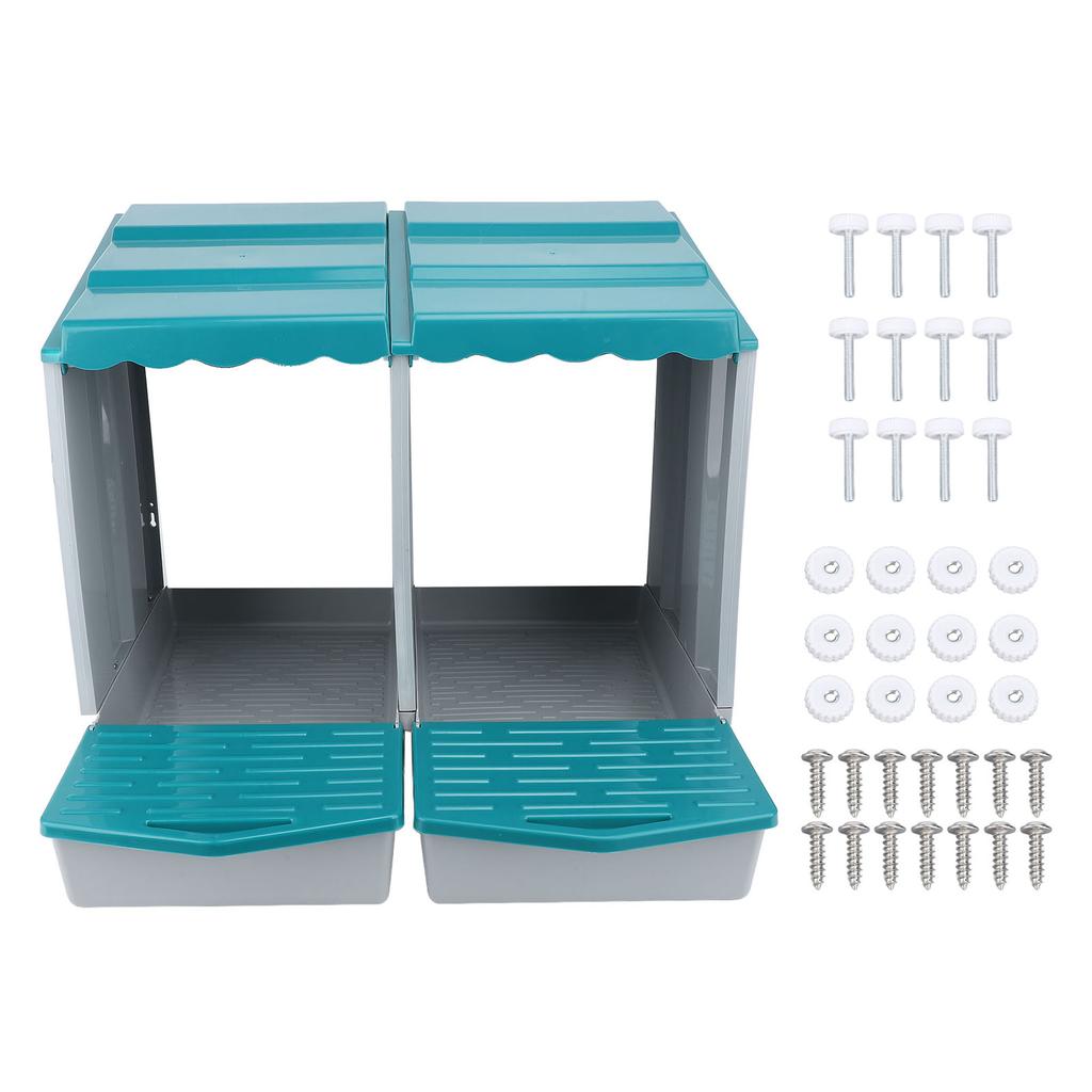 Chicken Nesting Box PP Chicken Egg Laying Box for Hens Ducks Poultry Comfortable Spacious Easy To Clean