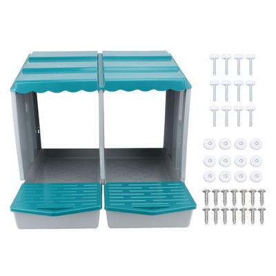 Nido para Gallinas PP Caja para Poner Huevos de Gallina para Gallinas Patos Aves de Corral Cómodo Espacioso Fácil de Limpiar