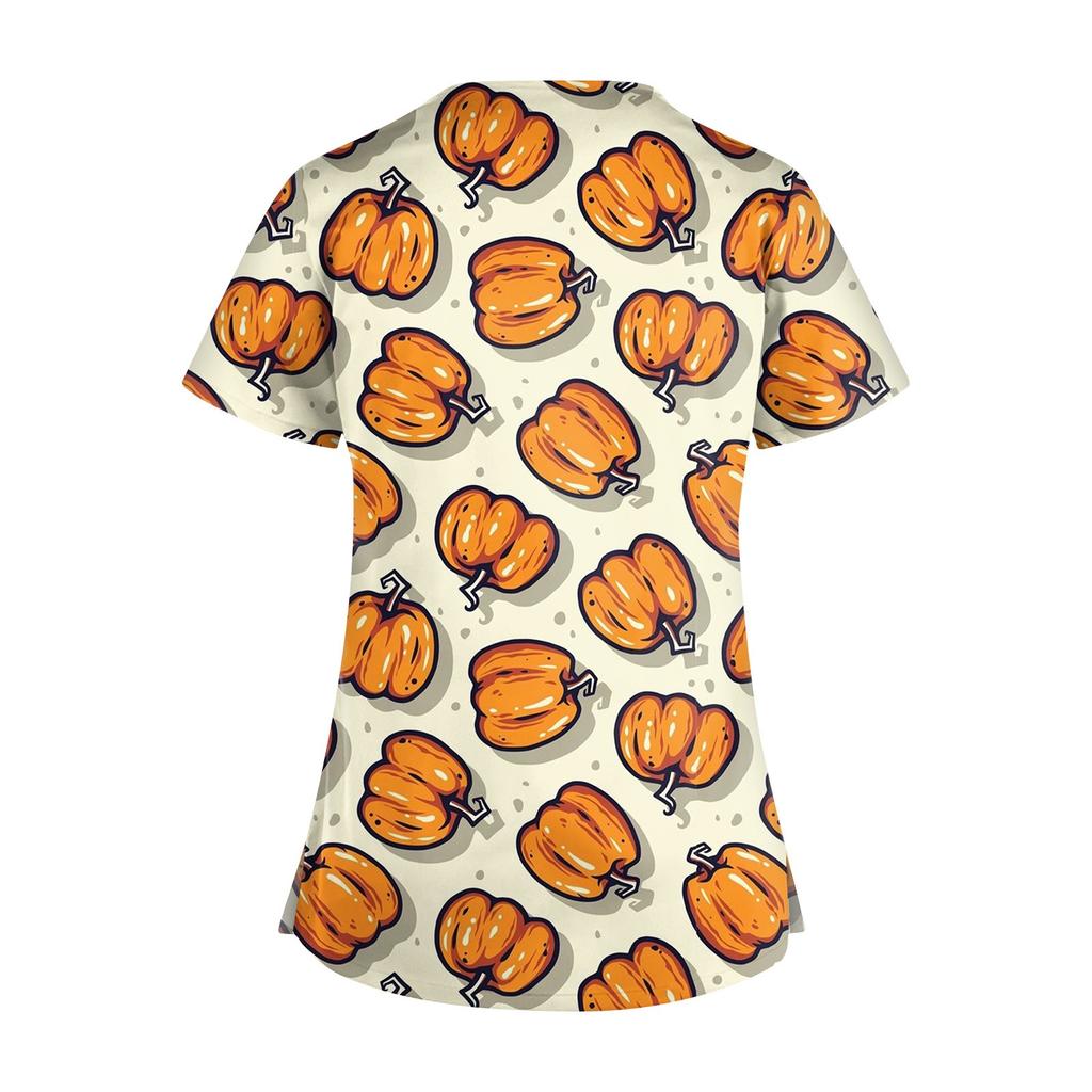 Dámská pracovní uniforma s potiskem, ochranná pracovní uniforma s kapsami do V