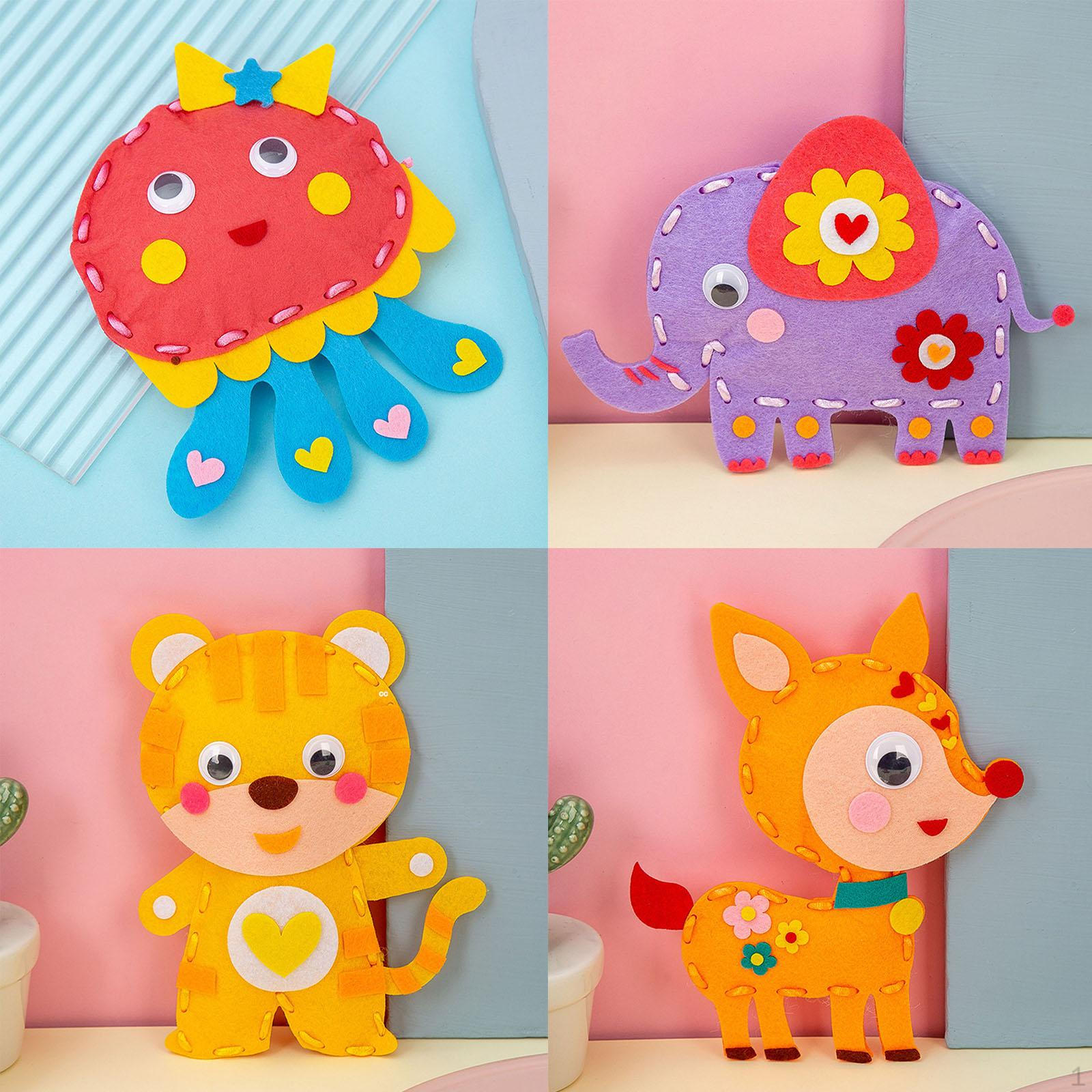 

4 предмета для шитья своими руками, материал для кукол-животных, повышают уверенность в себе, прекрасные детские принадлежности для творчества Style B