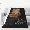 Cozy Sabrina Carpenter Eras Tour Blanket Merch Bed Decorative Espresso Album Throw Blankets Soft Flannel for Car