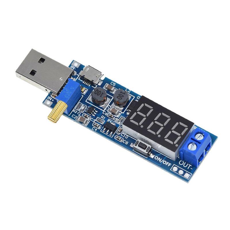 1pcs USB DC-DC 5V To 3.5V / 12V Micro USB Step UP / Down Power Supply Module Adjustable USB Boost Buck Converter Out DC 1.2V-24V
