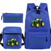 Primary And Secondary School Students Schoolbag Three-Piece Personalized Printing Children'S Backpack Large Capacity Shoulder Backpack Pencil Case