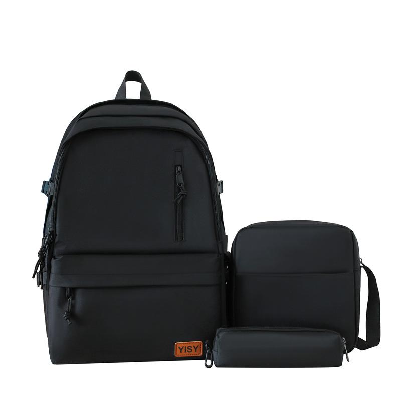 Schoolbag Korean version backpack male student schoolbag simple and fashionable large capacity lightweight travel bag junior high school high