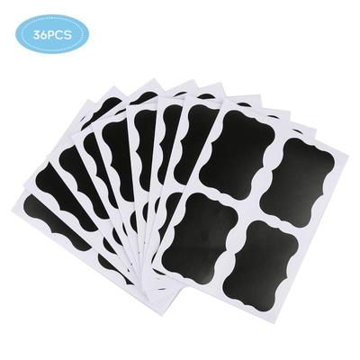 /9 Sets Blackboard Spice Sticker Reusable Jam Labels Kitchen Stickers Organizer Wall Sticker Home Decor Chalkboard Label