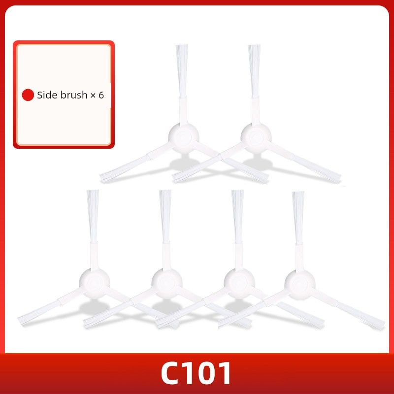 Suitable for Xiaomi Mijia No-Wash Sweeping and Mopping Robot C101 Accessories Mop Filter Mesh Edge Brush Cleaning Fluid