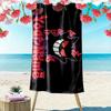 Gengar Print Beach Towel, Large Soft Quick Dry Towel for Beach Camping Swimming