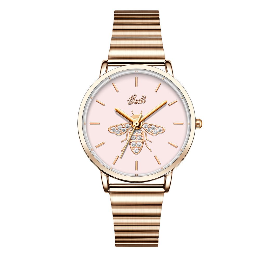 Watch Female Simple Wind Bee Fashion Light Luxury Commuter Exquisite Versatile Quartz Watch