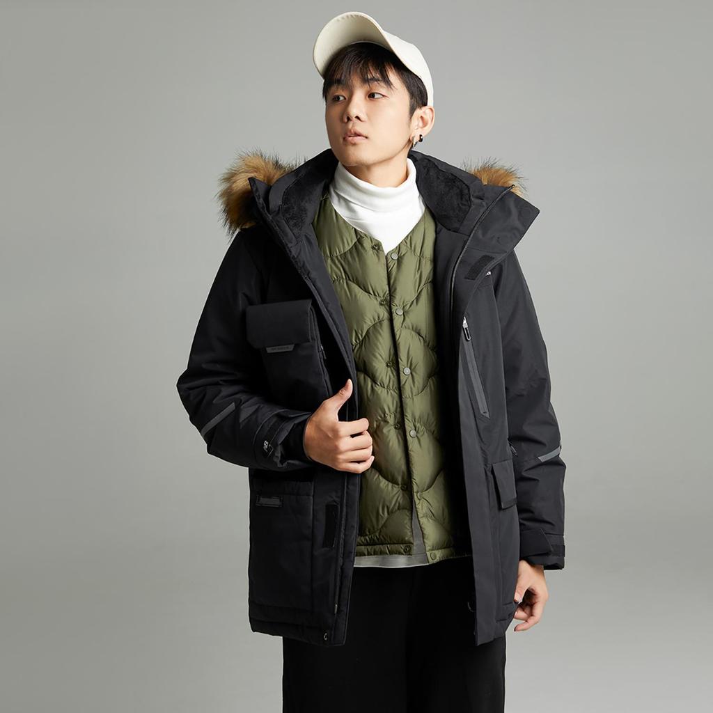 New Balance Down Jacket Unisex Black (Unisex) Down Jackets 5PC44603 BK