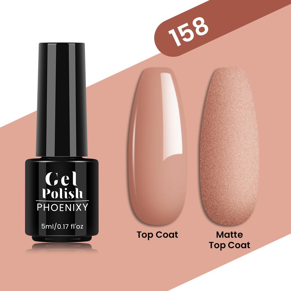 PHOENIXY 80 Farben Nagel-Gel-Nagellack, 5 ml, UV-LED-Farb-Nagelkunst-Hybrid-Nagellack, Liner-Gel, Maniküre-Kunst, semi-permanent, glitzernd, glänzende Farben-Gel