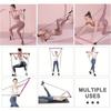 Pilates Bar Kit with Resistance Bands Pilates Bar with Stackable Bands Workout Equipment for Legs Hip Waist and Arm Exercise