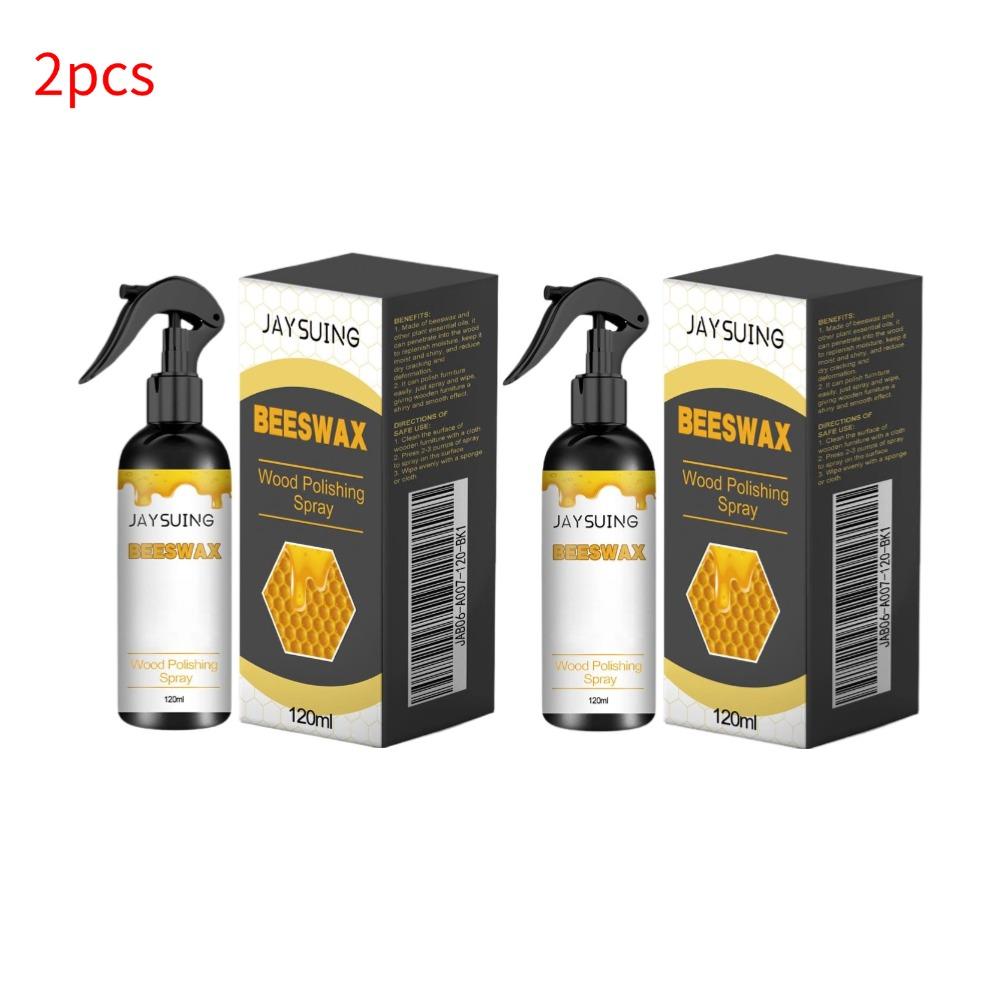 120ml Furniture Solid Wood Care Beeswax Spray Waterproof Multipurpose Wear Resistant for Wooden Furniture Cabinets Floors