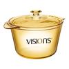VISIONS Flair Serie 3,8L Bärnstensfärgad Glasgryta