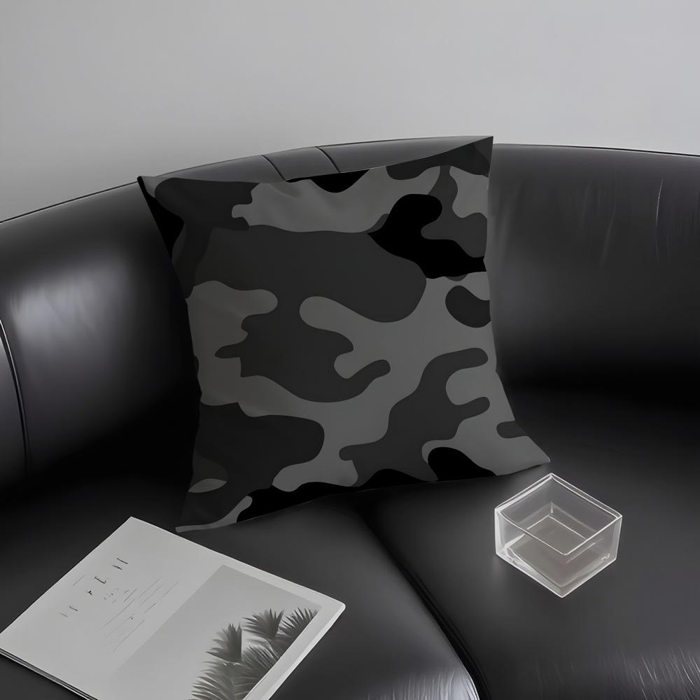 Camouflage Cushion Cover Pillowcase Ultra Soft Skin Friendly Fabric Cloud Like Comfort & Concealed Zipper