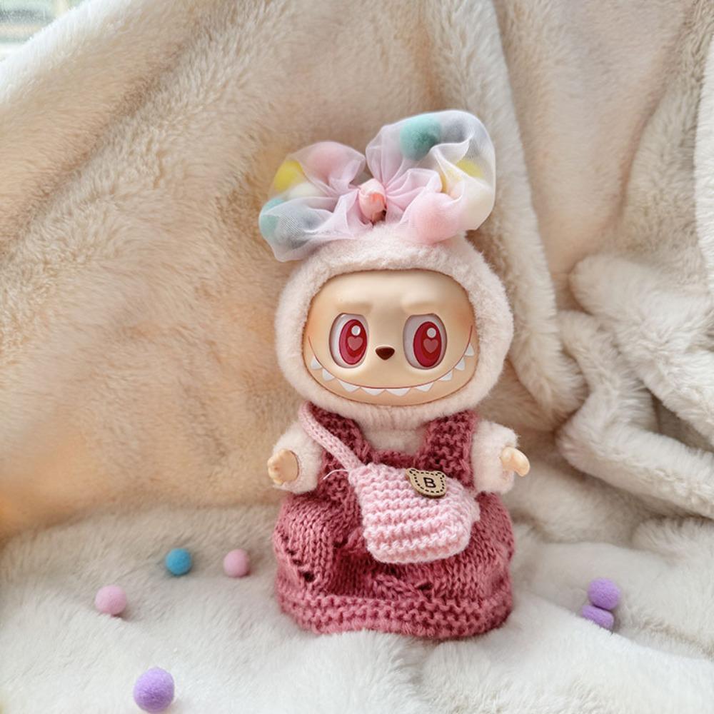 

Кулон Вишня Сидящий Лабубу Время Ткань 17см Плюшевые Куклы Одежда Хлопок Аксессуары для Кукол Style 9