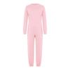 Unisex Kids Special Needs Clothing Round Neck Long Sleeve Back Invisible Zipper One Piece Cotton Jumpsuit