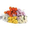 12PCS Fake Roses Bouquet Long Stem Artificial Silk Flowers Realistic Roses for Home Wedding Indoor Outdoor Table Decoration Party
