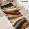 1Pcs Modern Minimalist Brown Non-Slip Washable Area Rug Runner for Entryway, Living Room, Bedroom & Patio