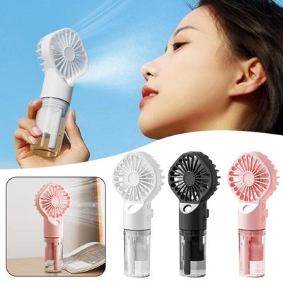 Handheld Fan Portable Handheld Misting Fan Rechargeable Operated Spray Mist Fan Water Mist Fan Outdoors Misting Personal Cooling