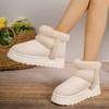 Mode Nieuwe Winter Sneeuwlaarzen Vrouwen Outdoor Antislip Enkellaarsjes Dames Klassiek Platform Pluche Warme Schoenen Licht Furry Korte Laarsjes