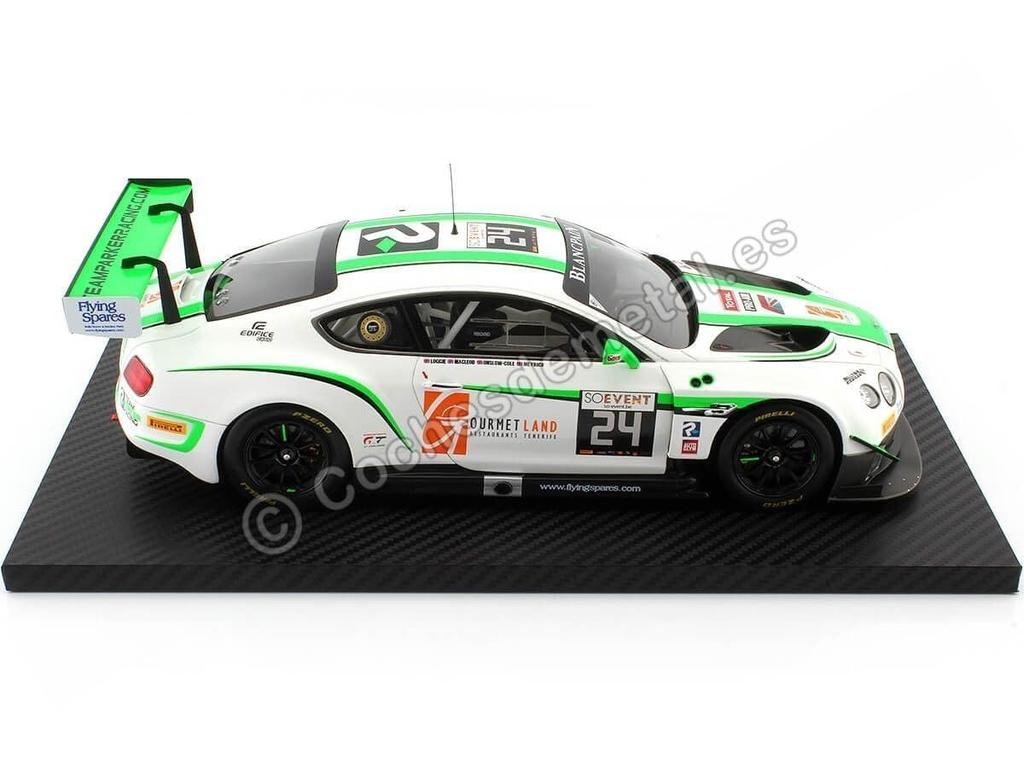 TrueScale Miniatures Bentley Continental GT3 Blancpain GT Series Spa 24 Hours 2016 Endurance Cup Team Parker Racing Finished Product 1/18 #24