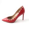 Great Valentino Garavani pumps Rock stud pointed toe Red leather Women 36 Used