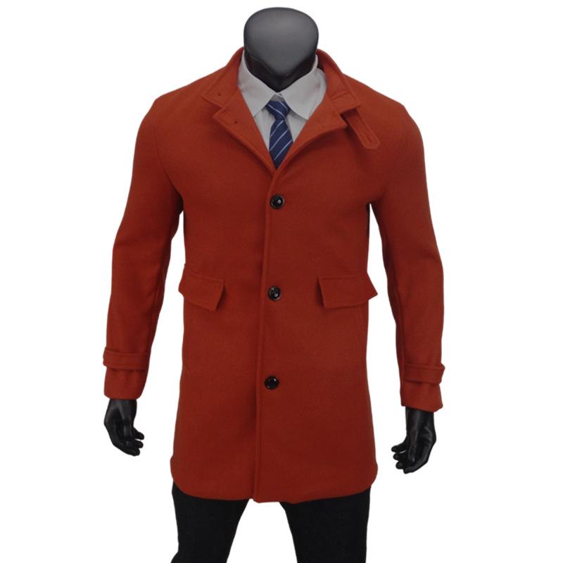 2024 New Men's Woolen Coat - Japanese Korean Casual Style Bestseller